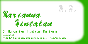 marianna hintalan business card